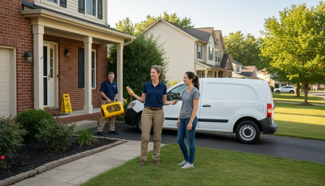 Water restoration image for Home Water Damage Repair in Malta, OH